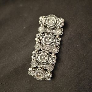 Vintage Silver Ornate Brooch